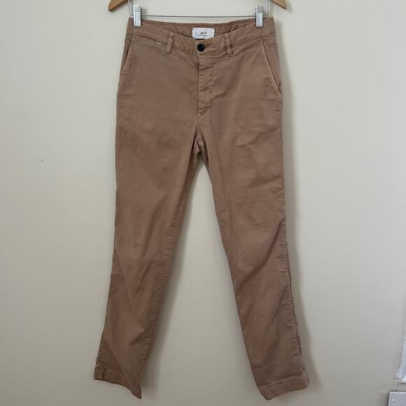 Mr P. Straight Leg Cotton-Blend Chino Pants in Sand Size 28 - Picture 1 of 13